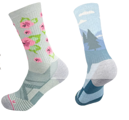 Scenic motorcycle socks